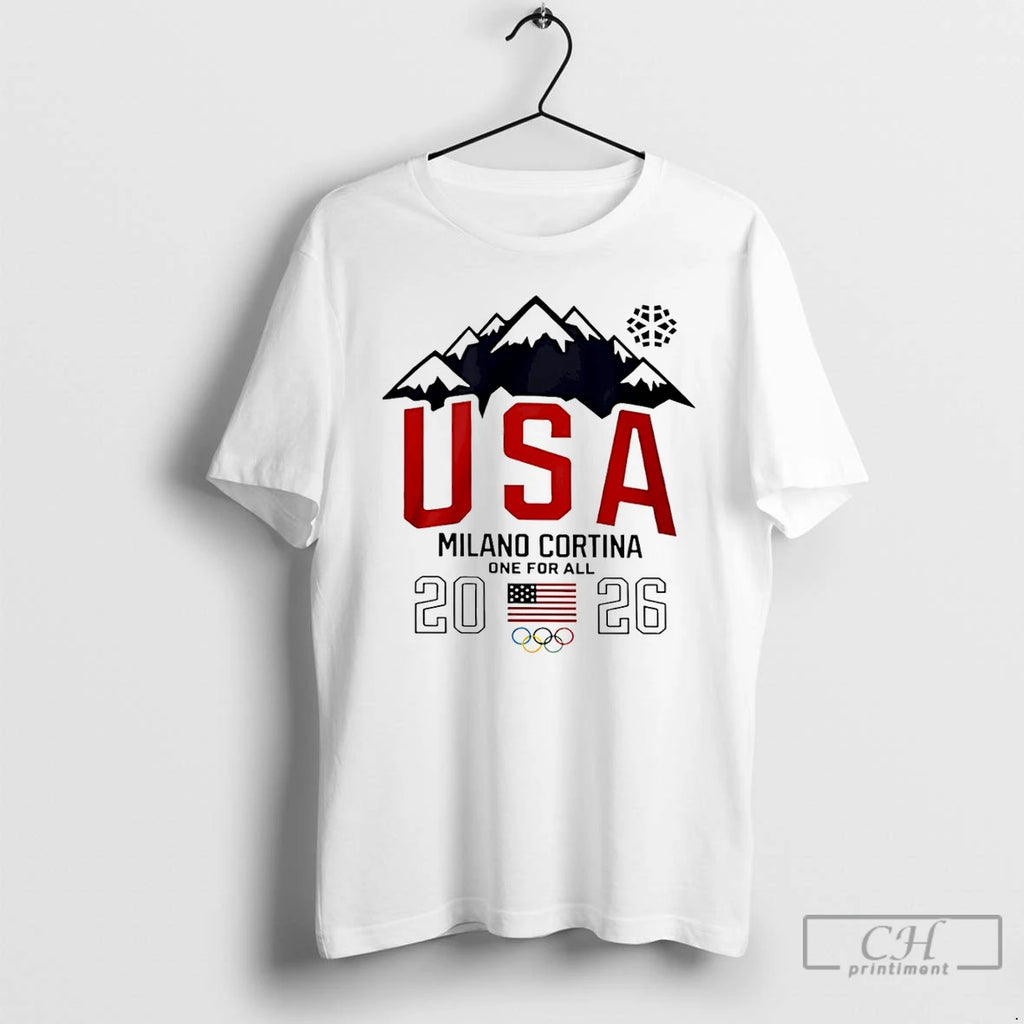 Premium Team Usa 2026 Olympic Milano Cortina One For All