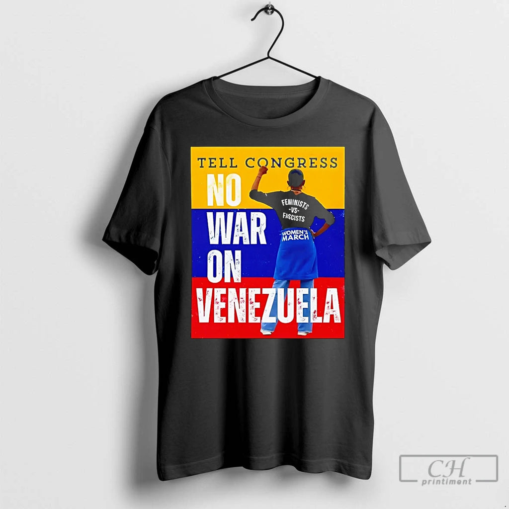 Premium Tell Congress No War On Venezuela Flag