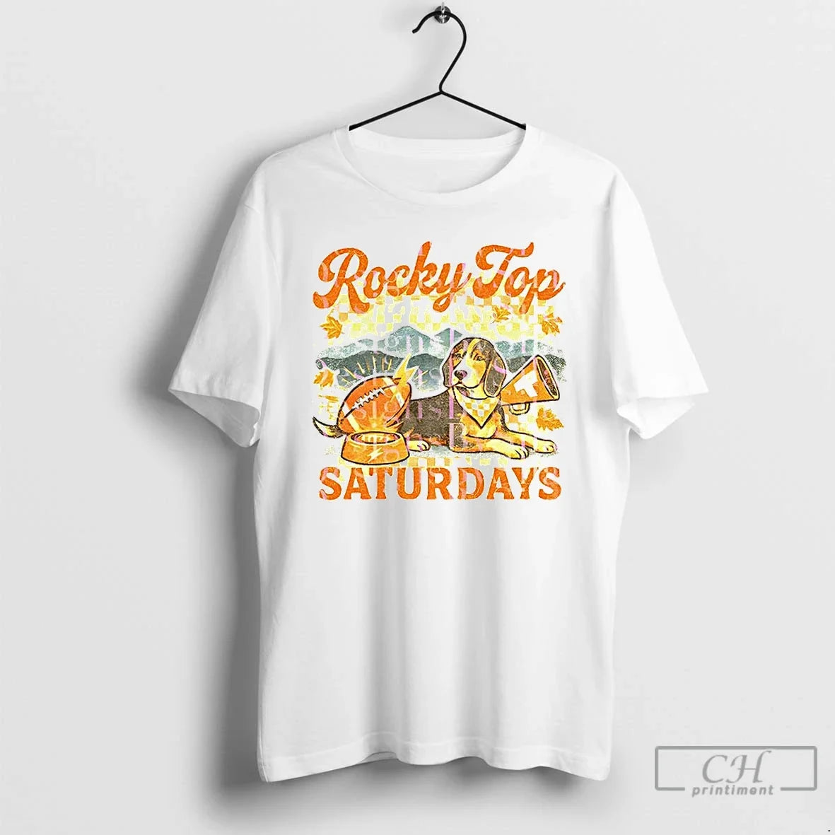 Tennessee Volunteers Coonhound Dog Rocky Top Saturdays