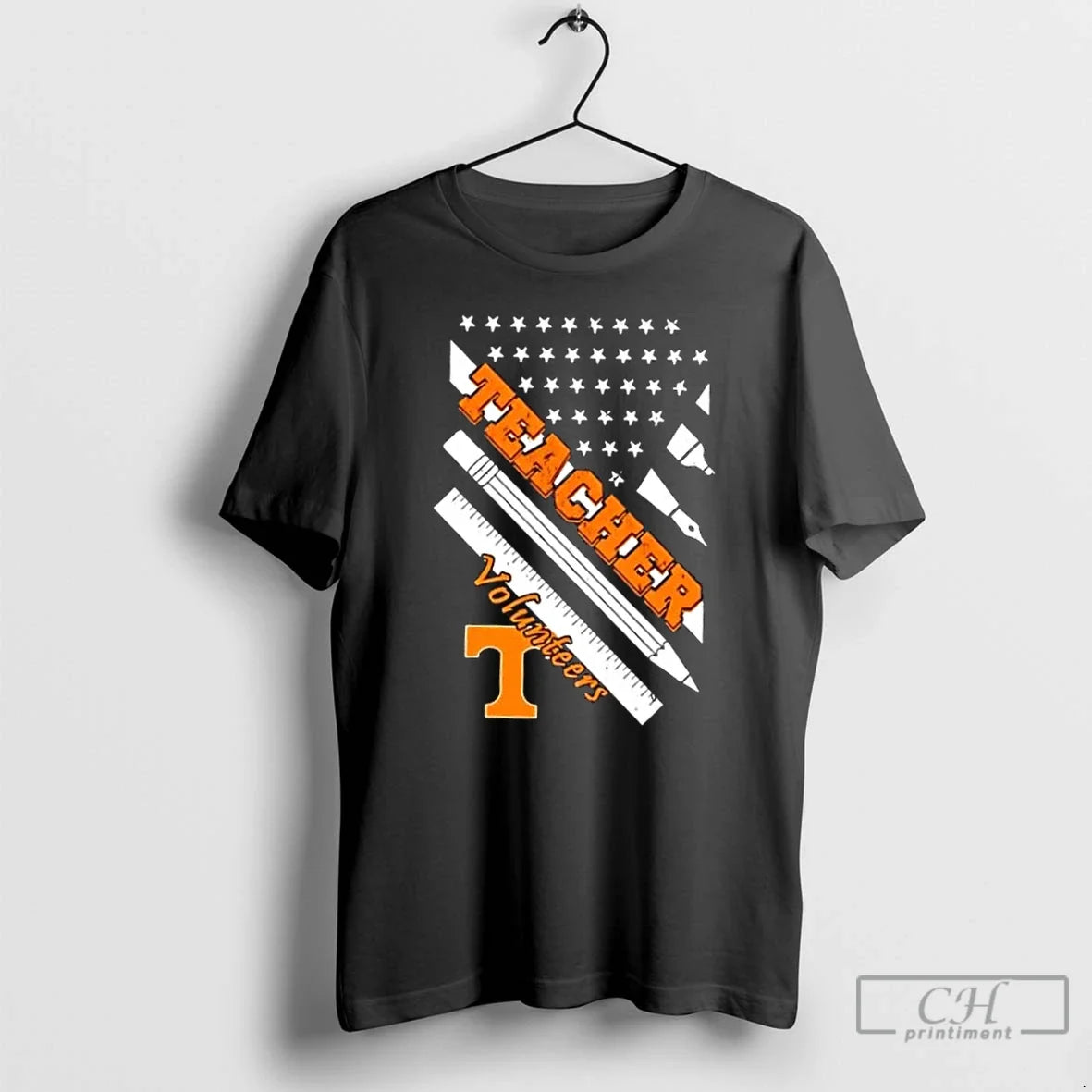 Tennessee Volunteers X Teacher American Flag