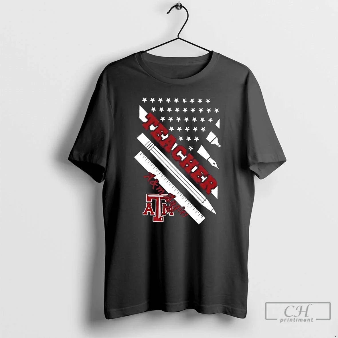 Texas Am Aggies X Teacher American Flag