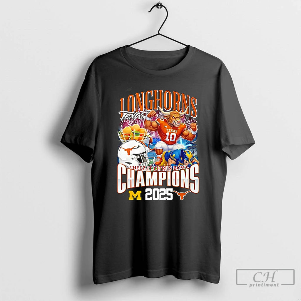 Premium Texas Longhorns 2025 Cheez It Citrus Bowl Champions Mascot