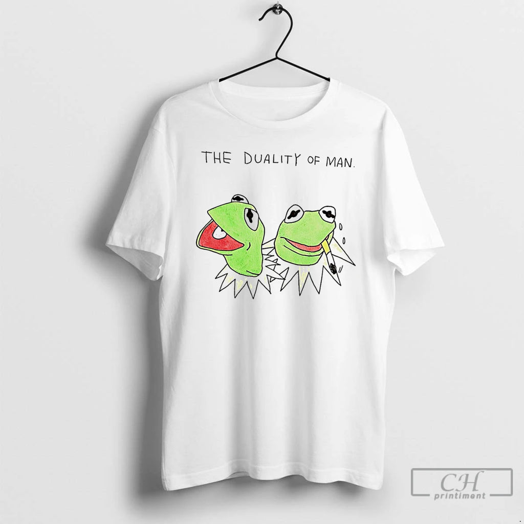 Premium The Duality Of Man Paint Frog