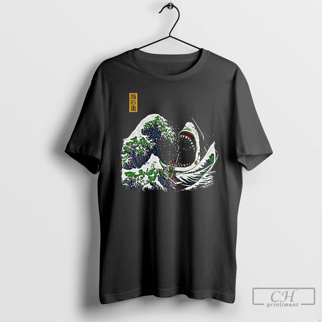 Premium The Great Wave Ukiyoe Shark Vintage