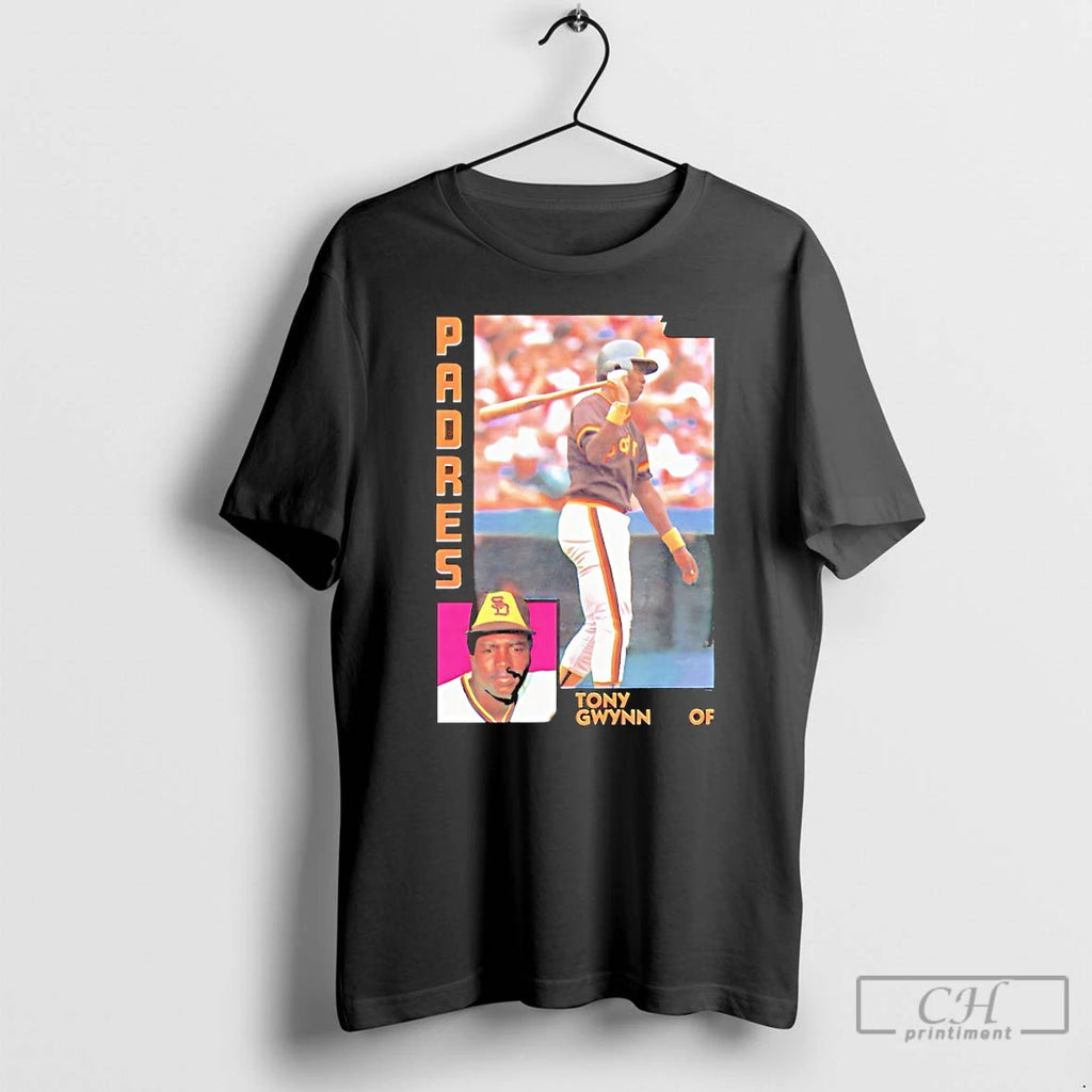 Premium Tony Gwynn San Diego Padres 1984 Card Player T Shirts