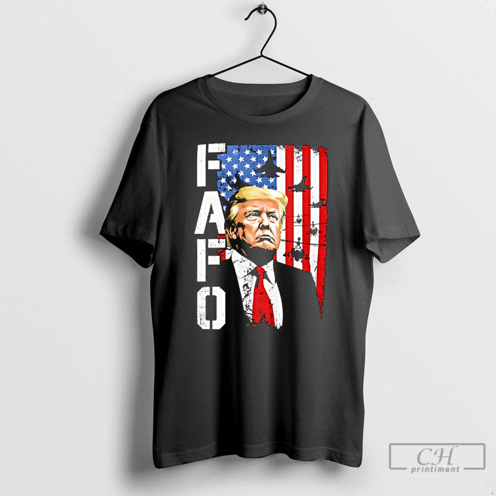 Premium Trump Fafo American Flag