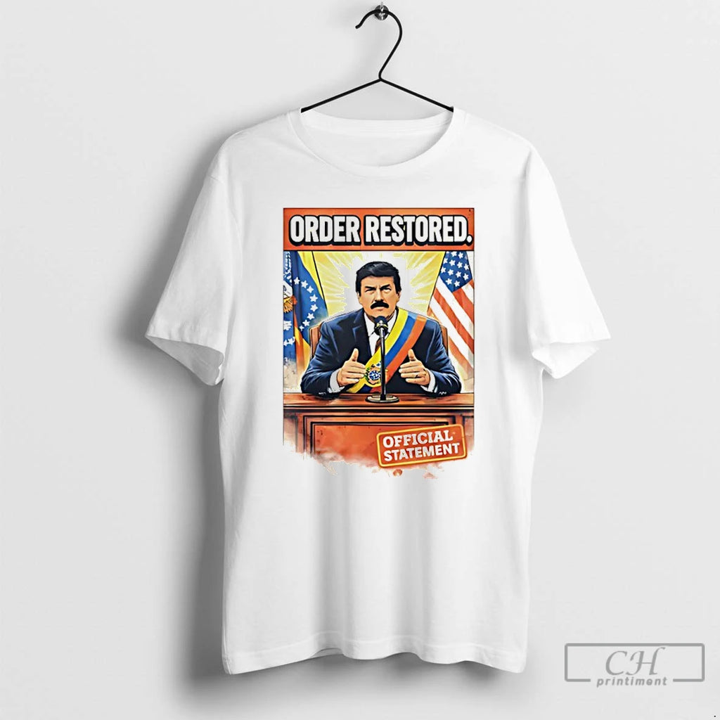 Premium Trump Order Restored Statement Political Satire