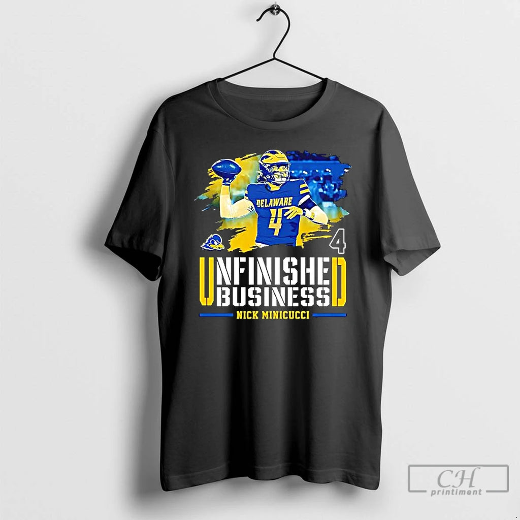 Premium Unfinished Business Delaware Nick Minicuci Graphic