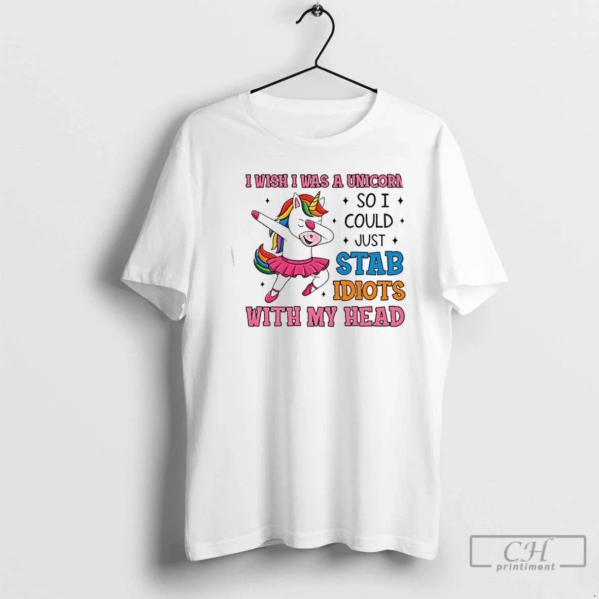 Unicorn Dabbing I Wish I Was Unicorn So I Could Just Stab Idiots