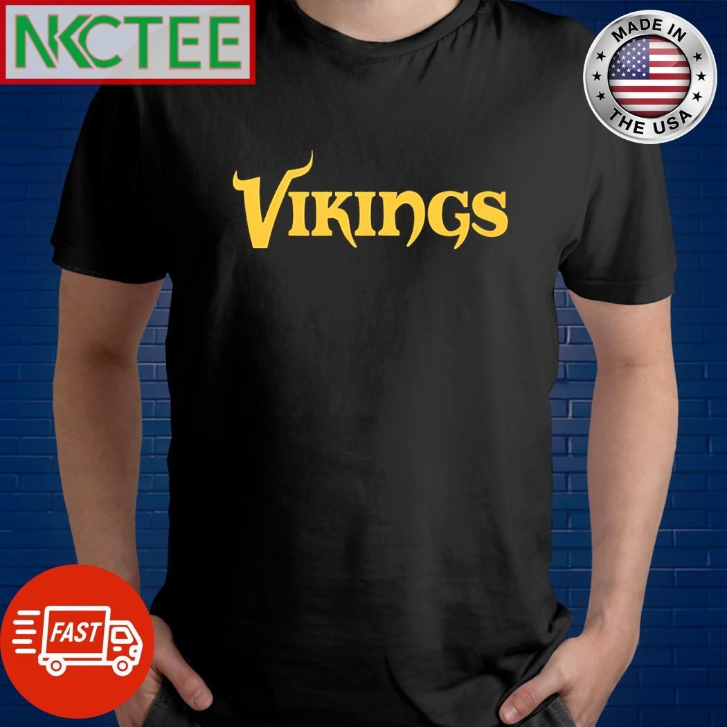 Premium Vikings text graphic 2025 shirt Unisex , , , Long Sleeve Tee