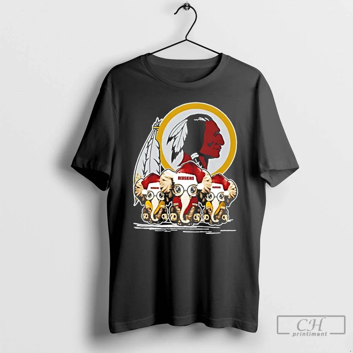 Washington Redskins X Elephants Santa Hat Merry
