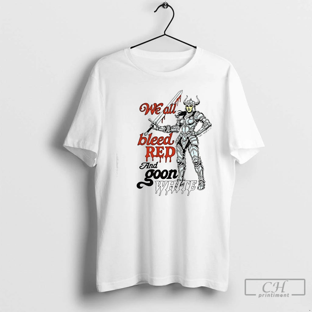 Premium We All Bleed Red And White Teen Hearts