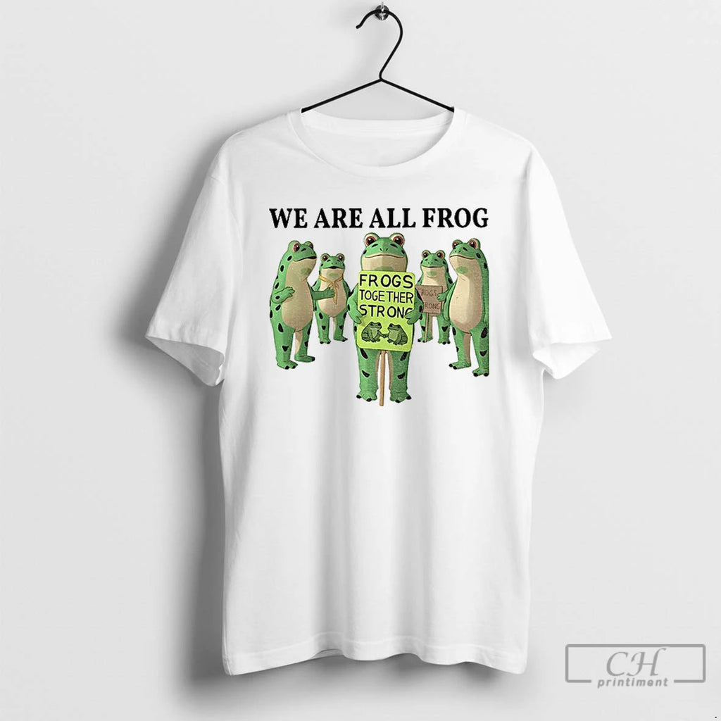 Premium We Are All Frog Abolish Ice Anti Fascism Peaceful Protest T Shirts