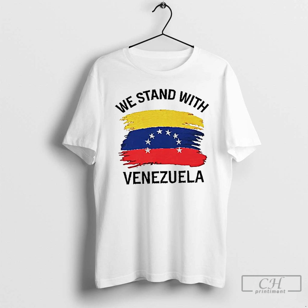 Premium We Stand With Venezuela Flag