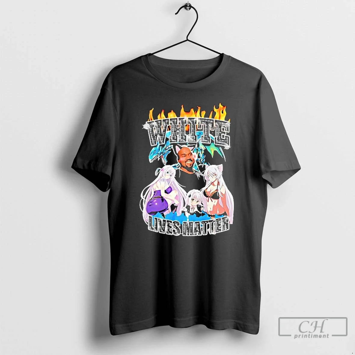 White Lives Matter Kanye West Anime Characters