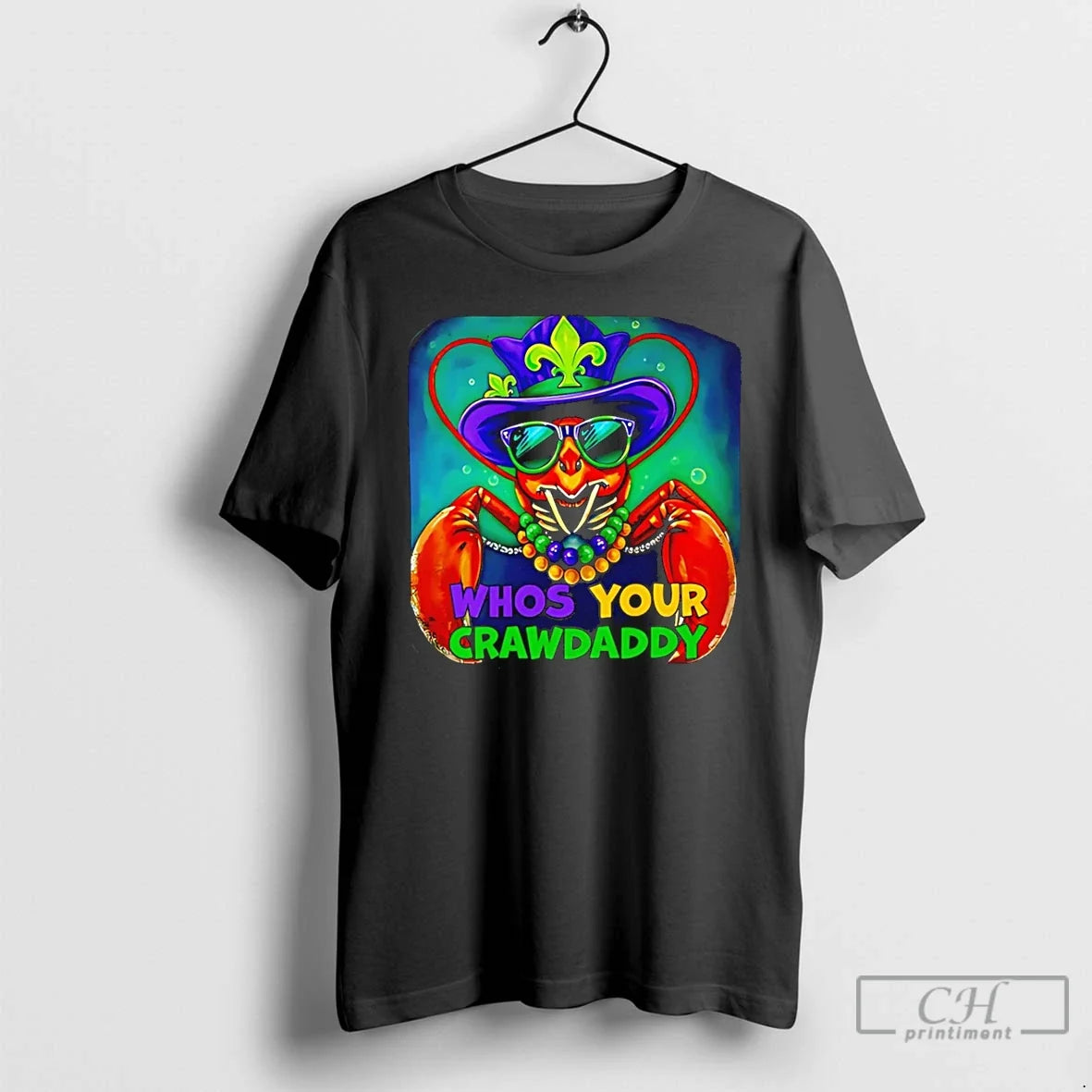 Whos Your Crawdaddy Crawfish Jester Beads Mardi Gras 2026
