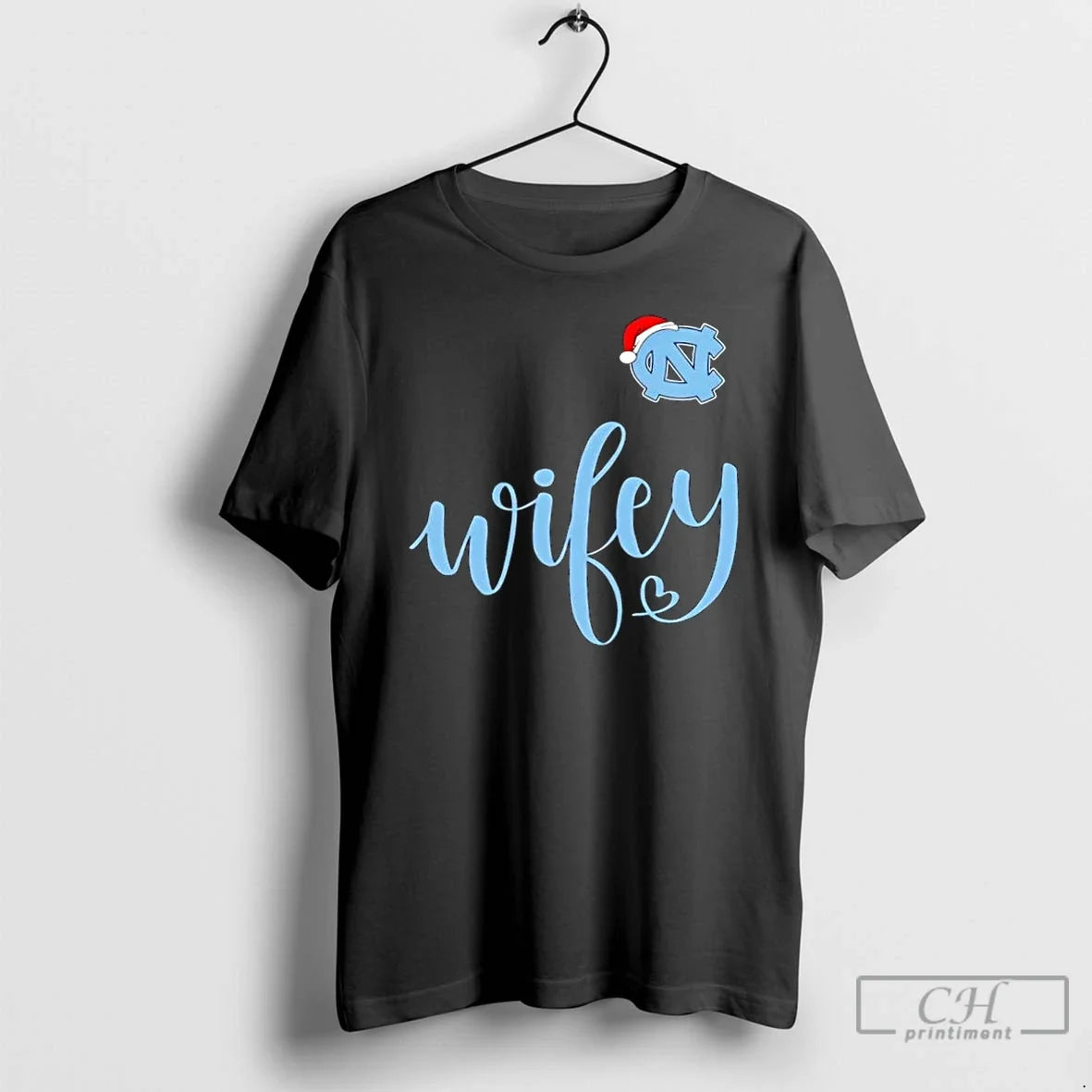 Wifey North Carolina Tar Heels Santa Hat Merry