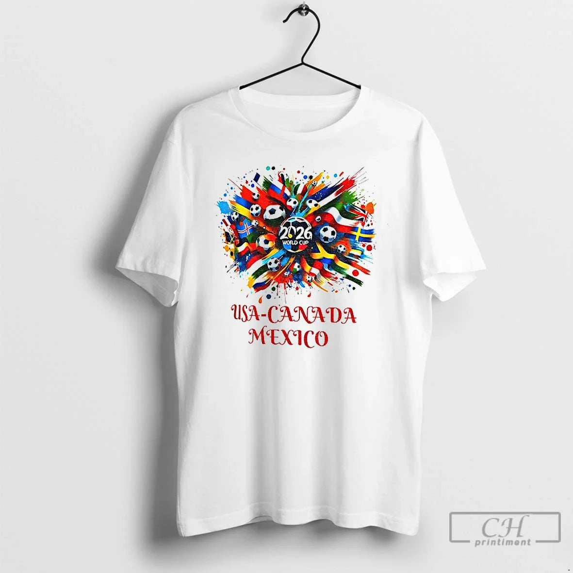 World Cup 2026 Usa Canada Mexico Soccer Flags