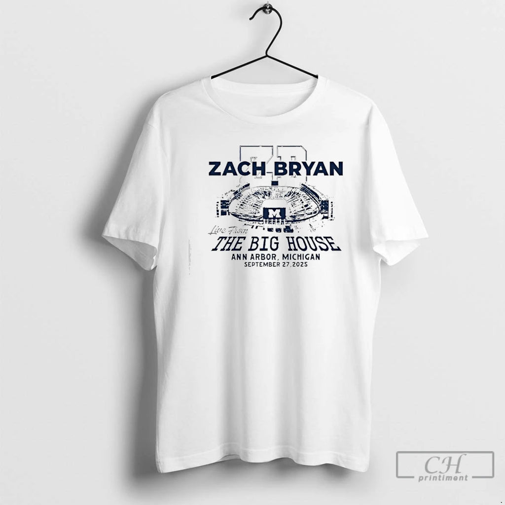 Premium Zach Bryan X Michigan Wolverines Go Blue The Big House Ann Arbor Michigan