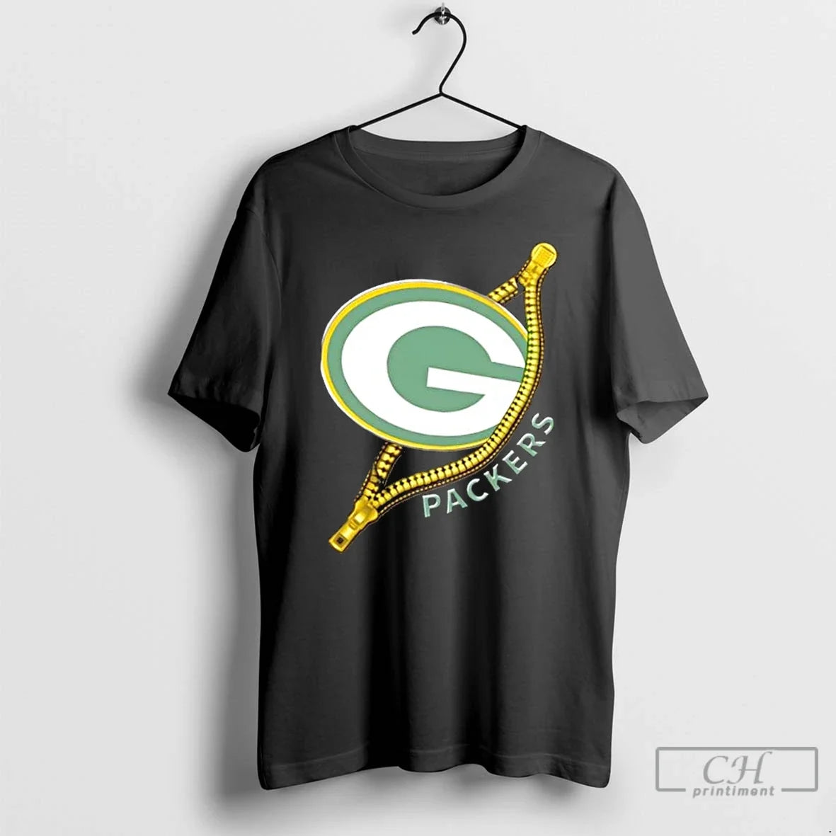 Zipper X Green Bay Packers Football Logo