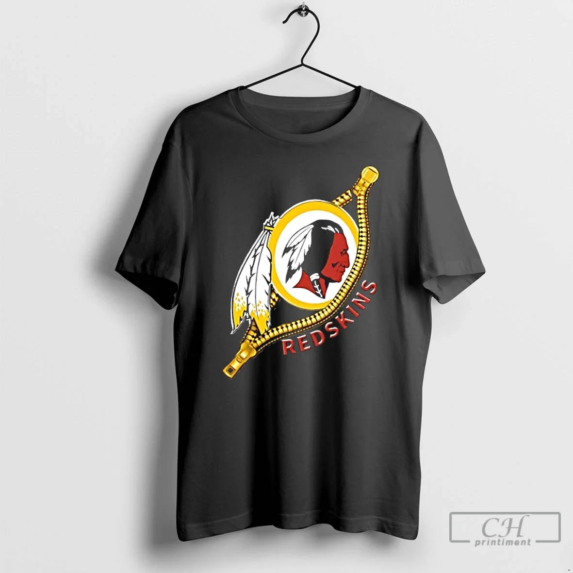 Zipper X Washington Redskins Football Logo