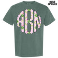 Pretty Pickles Monogram Comfort Colors 'NLB' T-Shirts
