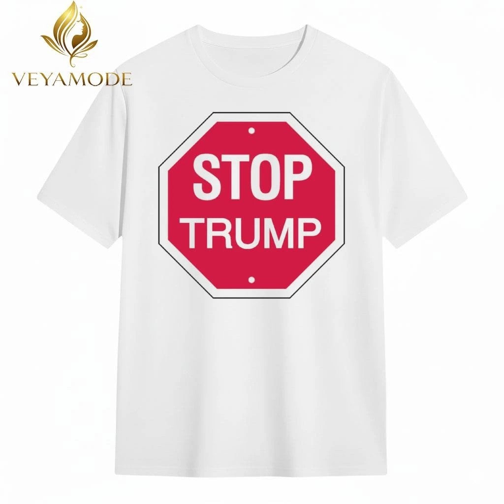 Prohibition sign Stop Trump tee Unisex , , , Long Sleeve Tee