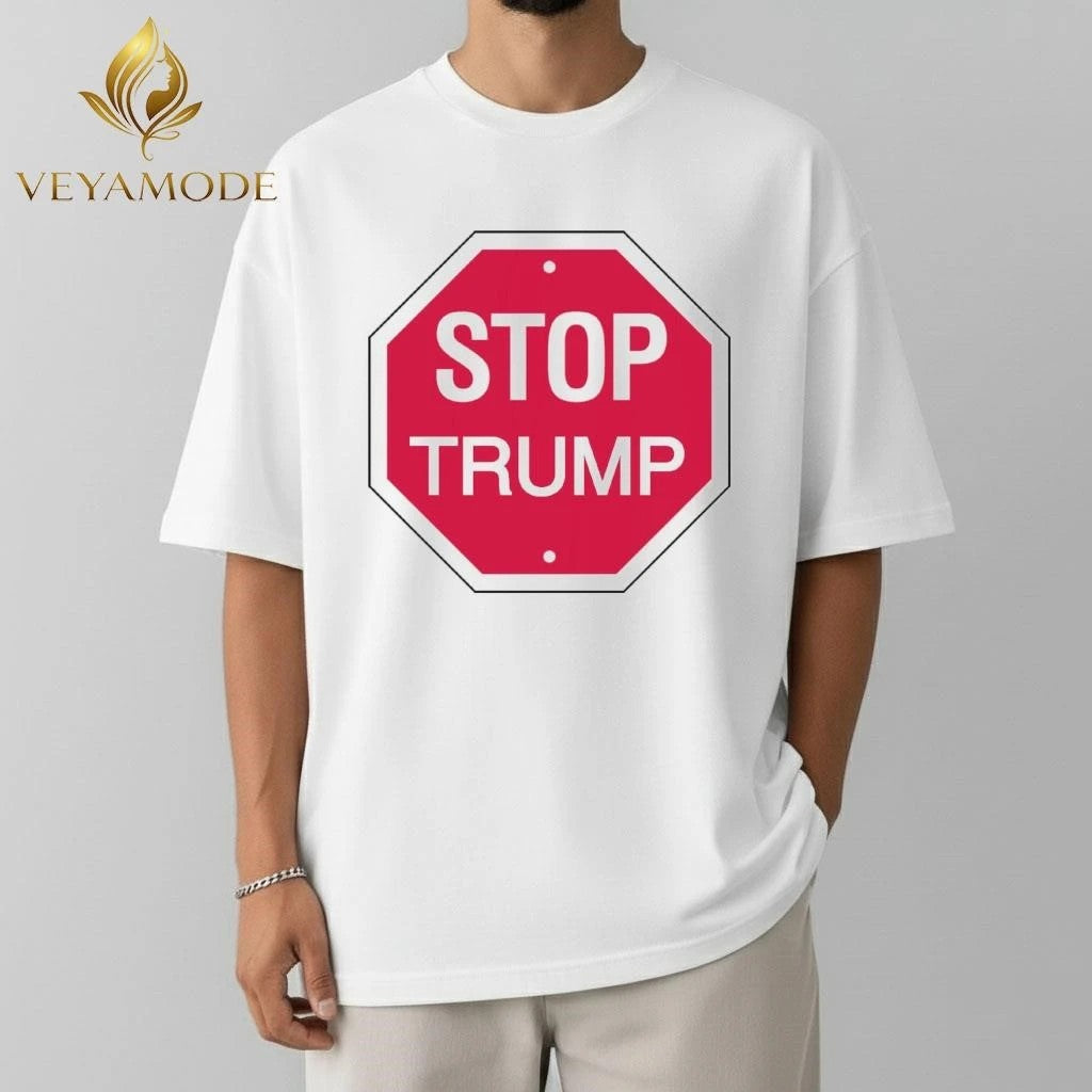 Prohibition sign Stop Trump tee Unisex , , , Long Sleeve Tee
