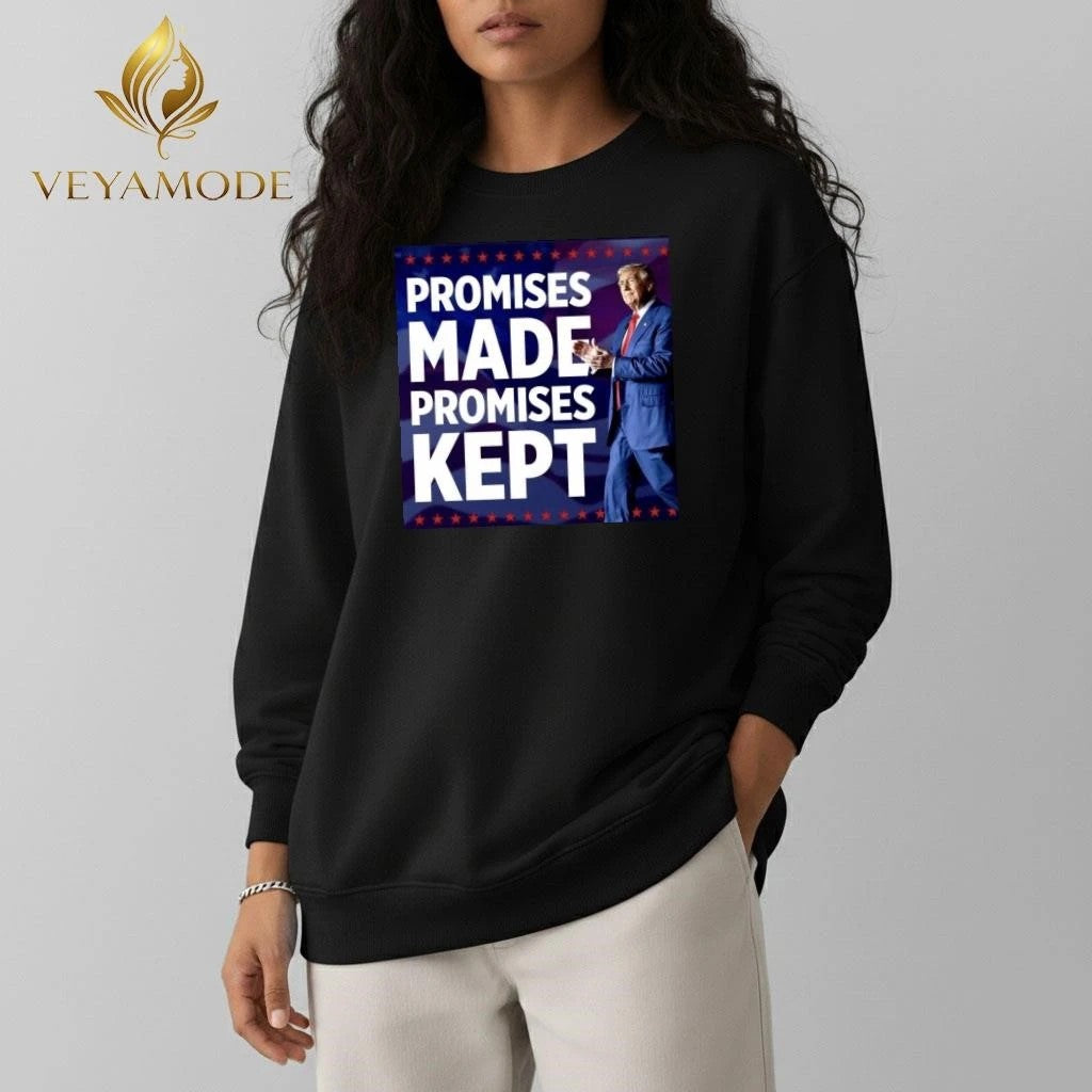 Promises made Promises kept Trump tee Unisex , , , Long Sleeve Tee
