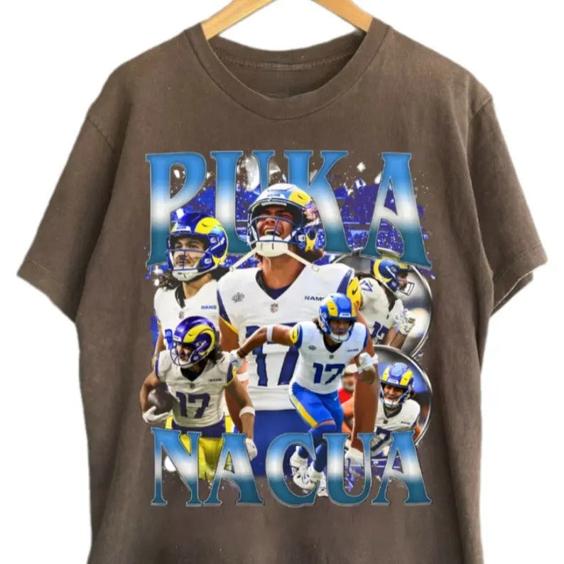 Puka Nacua Shirt Vintage Football Team Fans T-Shirts
