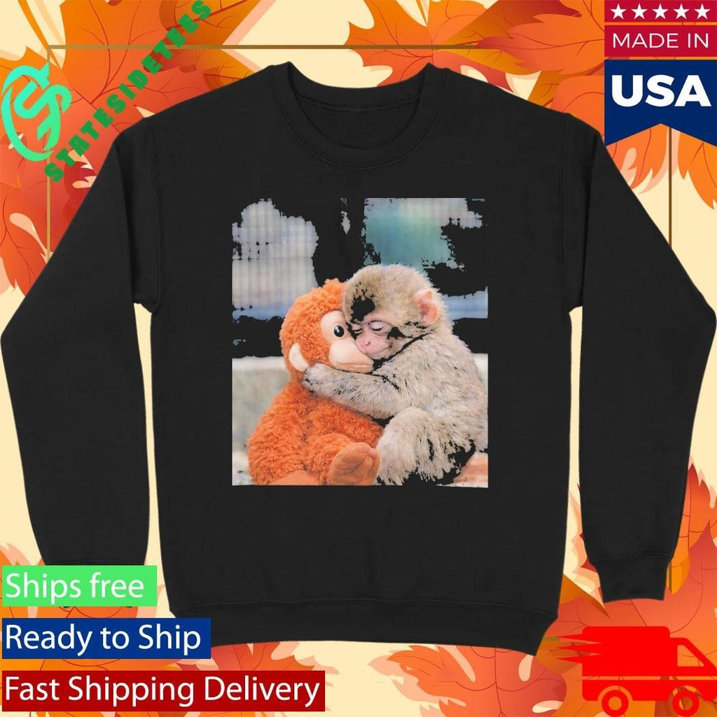 Punch Monkey Hug Gift Shirt Unisex , , , Long Sleeve Tee