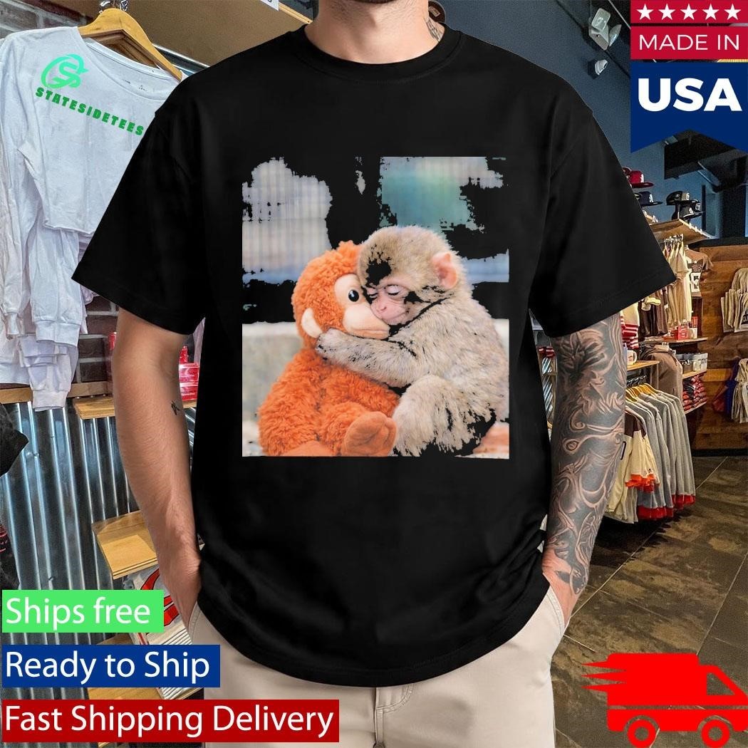 Punch Monkey Hug Gift Shirt Unisex , , , Long Sleeve Tee