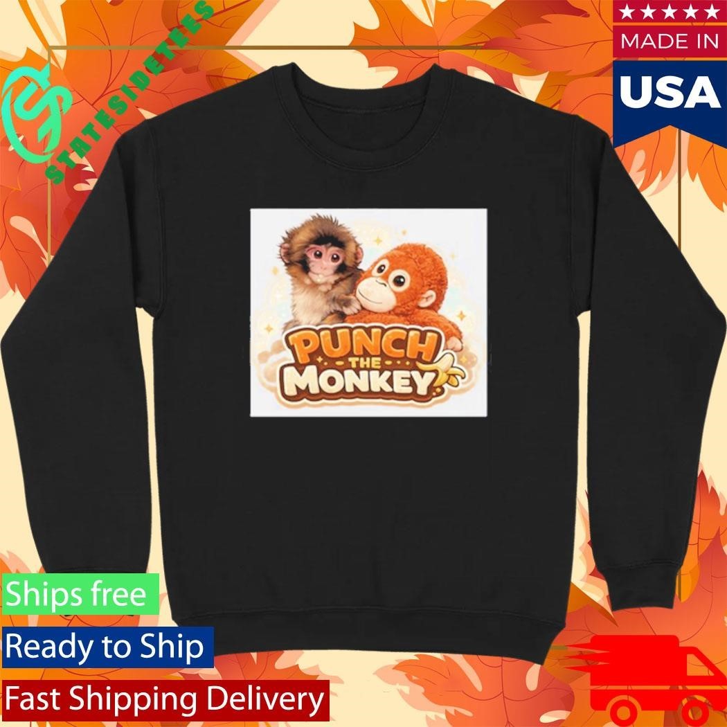 Punch The Monkey Shirt Unisex , , , Long Sleeve Tee