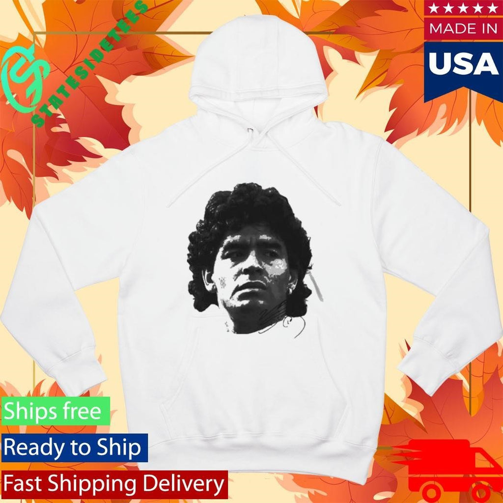 Purereign Maradona Big Head Shirt Unisex , , , Long Sleeve Tee