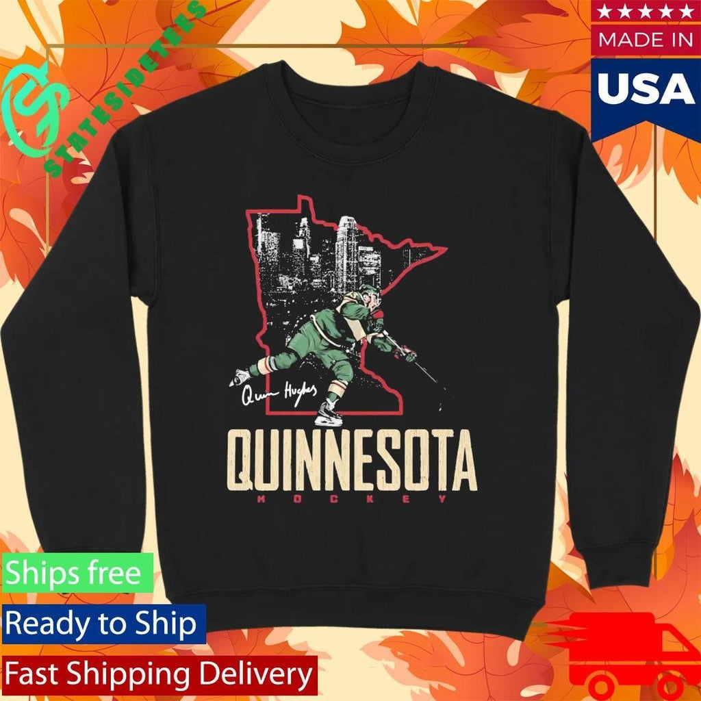 Quinn Hughes Minnesota Quinnesota Hockey Shirt Unisex , , , Long Sleeve Tee