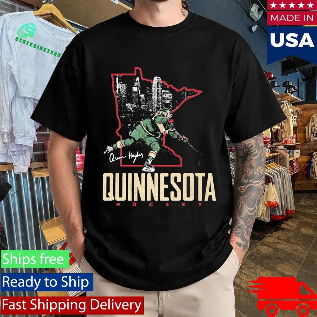 Quinn Hughes Minnesota Quinnesota Hockey Shirt Unisex , , , Long Sleeve Tee