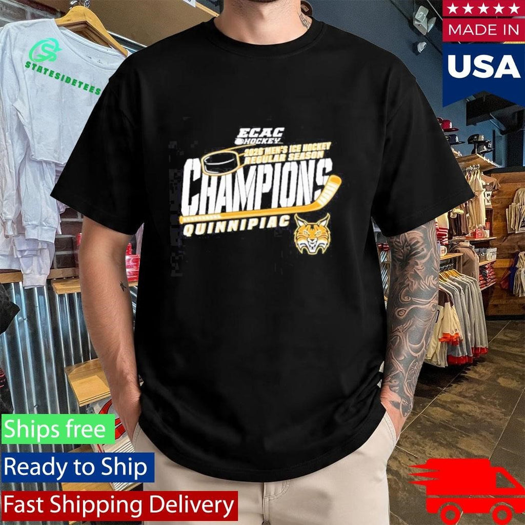 Quinnipiac Men’s Ice Hockey 2026 ECAC Regular Season Champions logo Shirt Unisex , , , Long Sleeve Tee