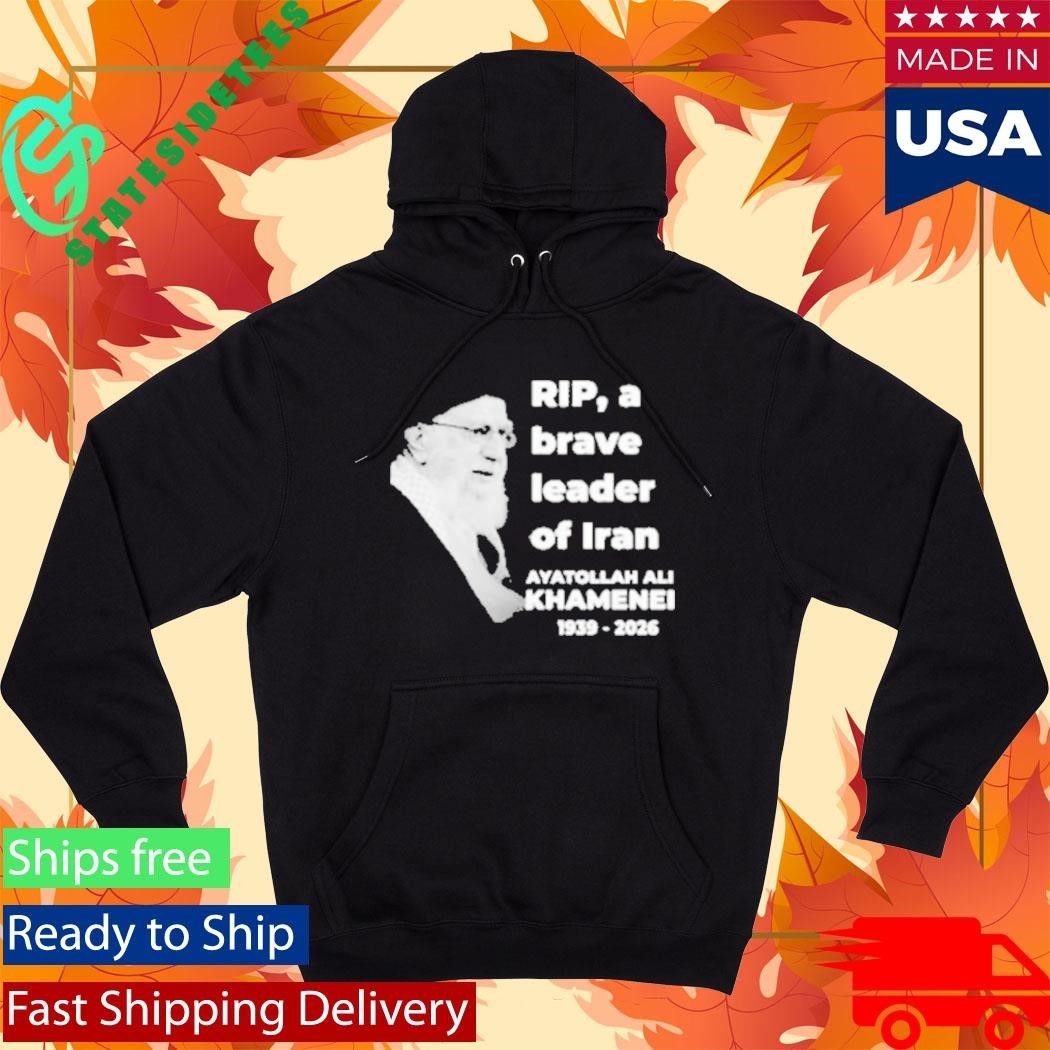RIP Ayatollah Ali Khamenei 1939-2026 A Brave Leader Of Iran Shirt Unisex , , , Long Sleeve Tee