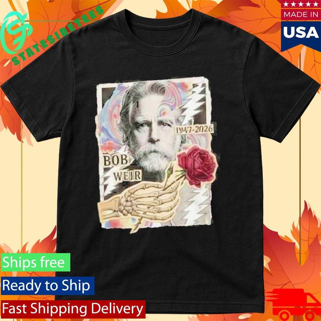 RIP Bob Weir 1947-2026 Grateful Dead Tribute Legend Memorial Rest In Peace Unisex , , , Long Sleeve Tee