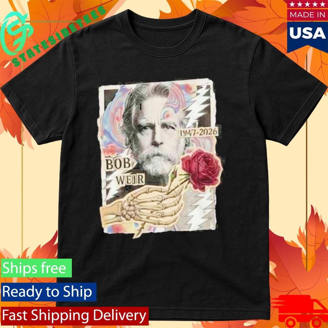 RIP Bob Weir 1947-2026 Grateful Dead Tribute Legend Memorial Rest In Peace Unisex , , , Long Sleeve Tee