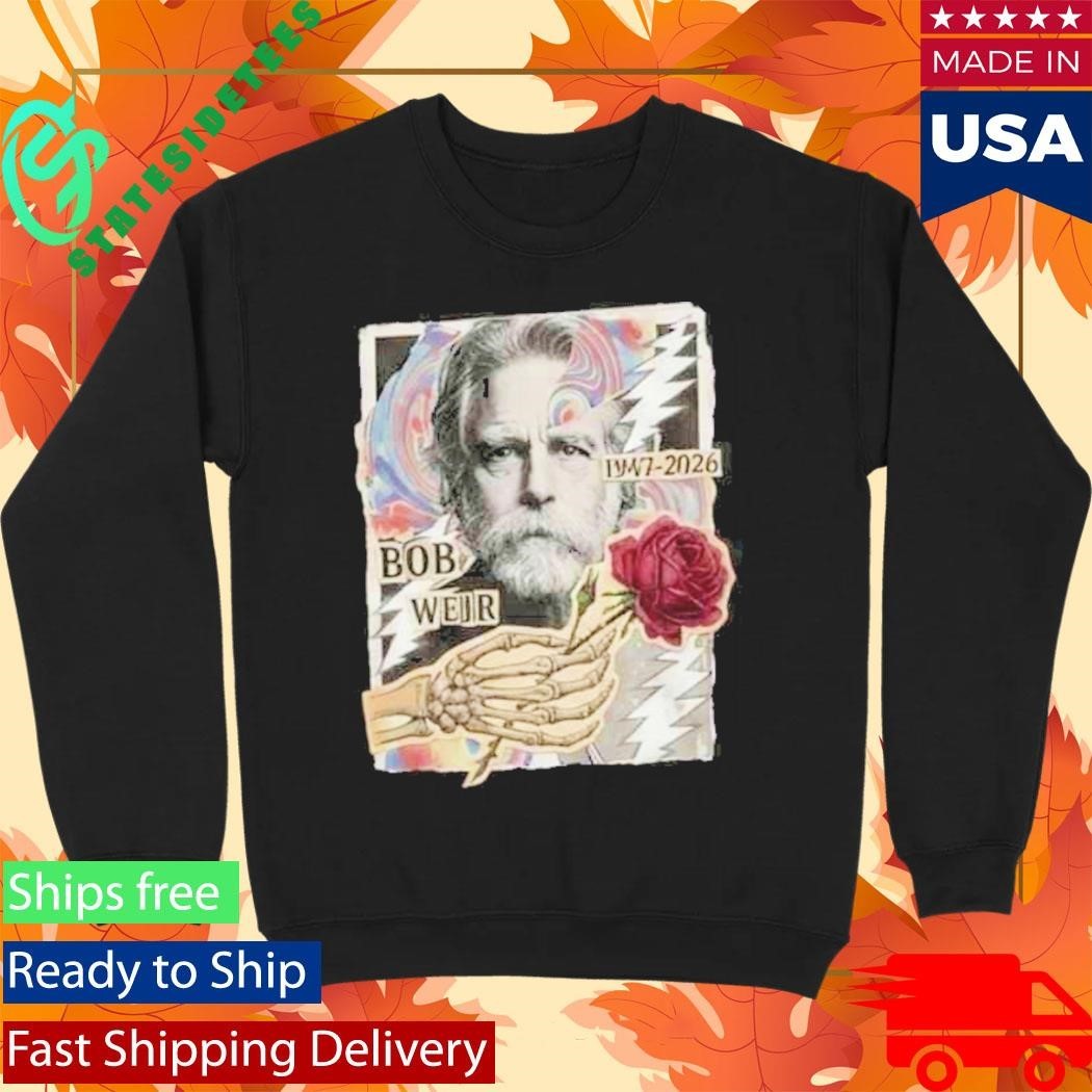 RIP Bob Weir 1947-2026 Grateful Dead Tribute Legend Memorial Rest In Peace Unisex , , , Long Sleeve Tee