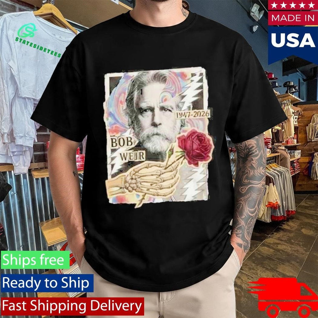 RIP Bob Weir 1947-2026 Grateful Dead Tribute Legend Memorial Rest In Peace Unisex , , , Long Sleeve Tee