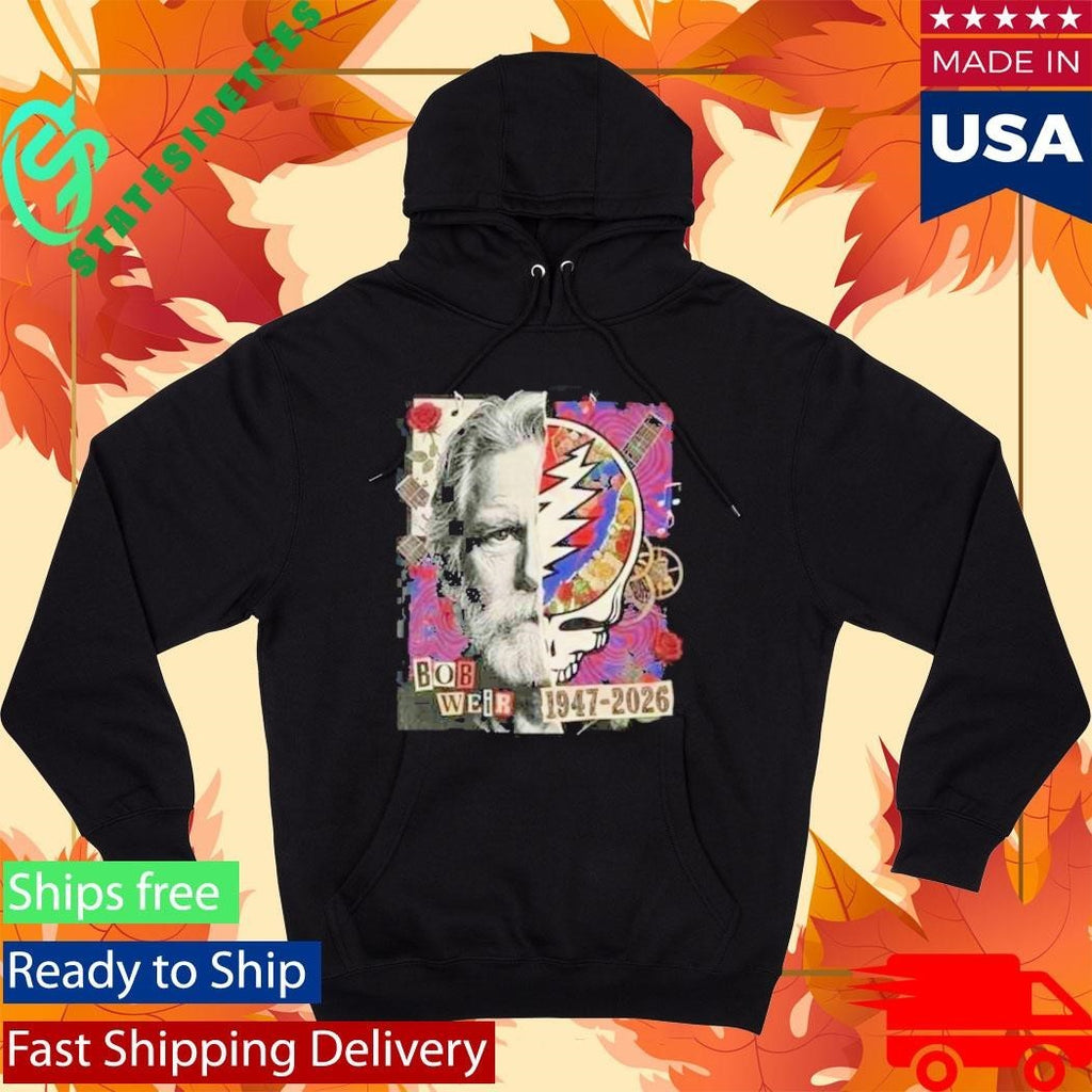 RIP Bob Weir 1947-2026 Grateful Dead Tribute Legend Memorial Unisex , , , Long Sleeve Tee