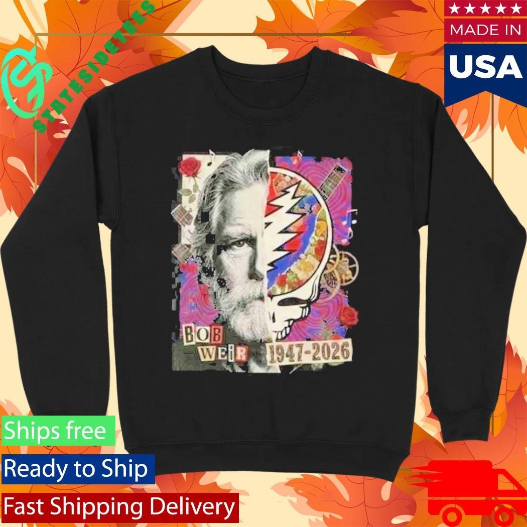 RIP Bob Weir 1947-2026 Grateful Dead Tribute Legend Memorial Unisex , , , Long Sleeve Tee