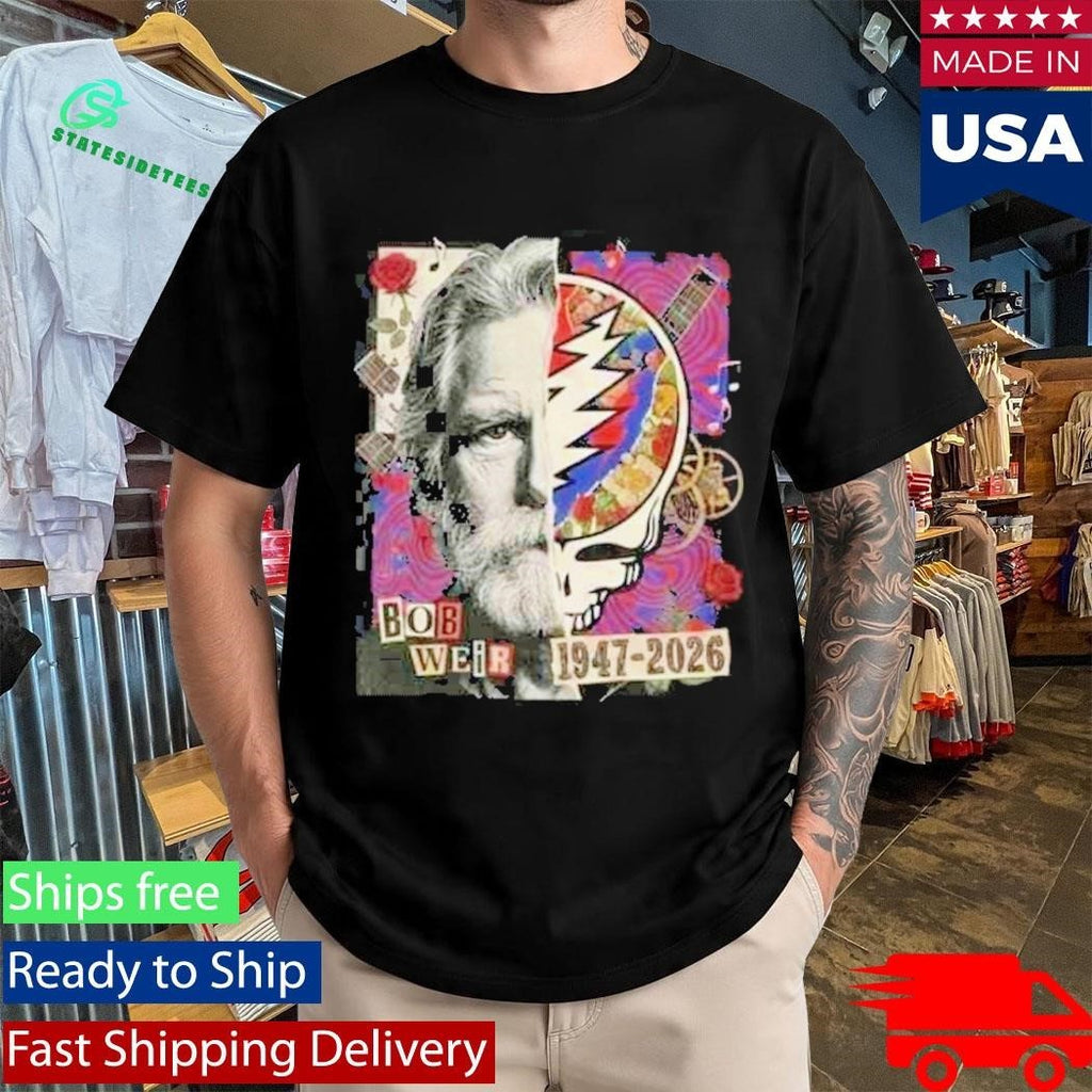 RIP Bob Weir 1947-2026 Grateful Dead Tribute Legend Memorial Unisex , , , Long Sleeve Tee