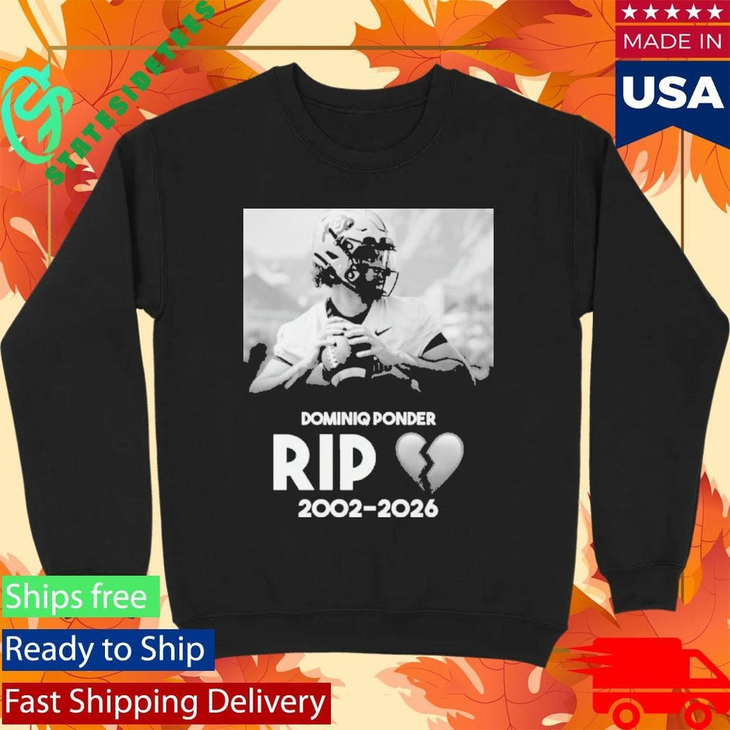 RIP Dominiq Ponder 2002 2026 Shirt Unisex , , , Long Sleeve Tee