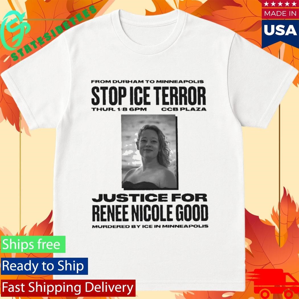 RIP Stop ICE Terror Justice For Renee Nicole Good Shirt Unisex , , , Long Sleeve Tee