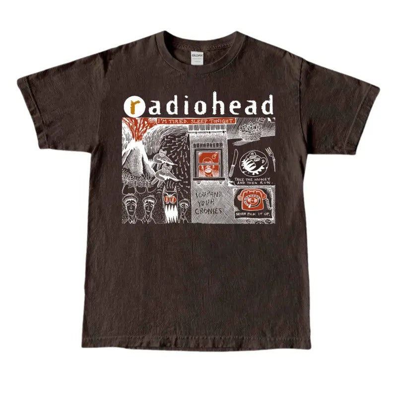 Radiohead Shirt Radiohead Cotton Short Sleeve Tops Fan T-Shirts