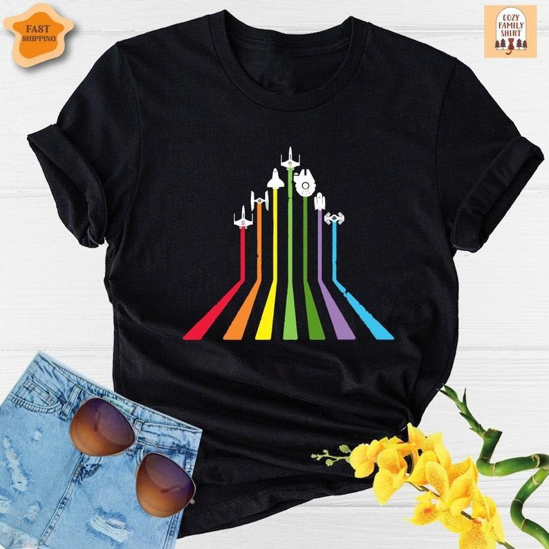 Rainbow Shirt LGBTQ Shirt Gay Shirt Lesbian Shirt LGBT Shirt Gay Pride Shirt T-Shirts