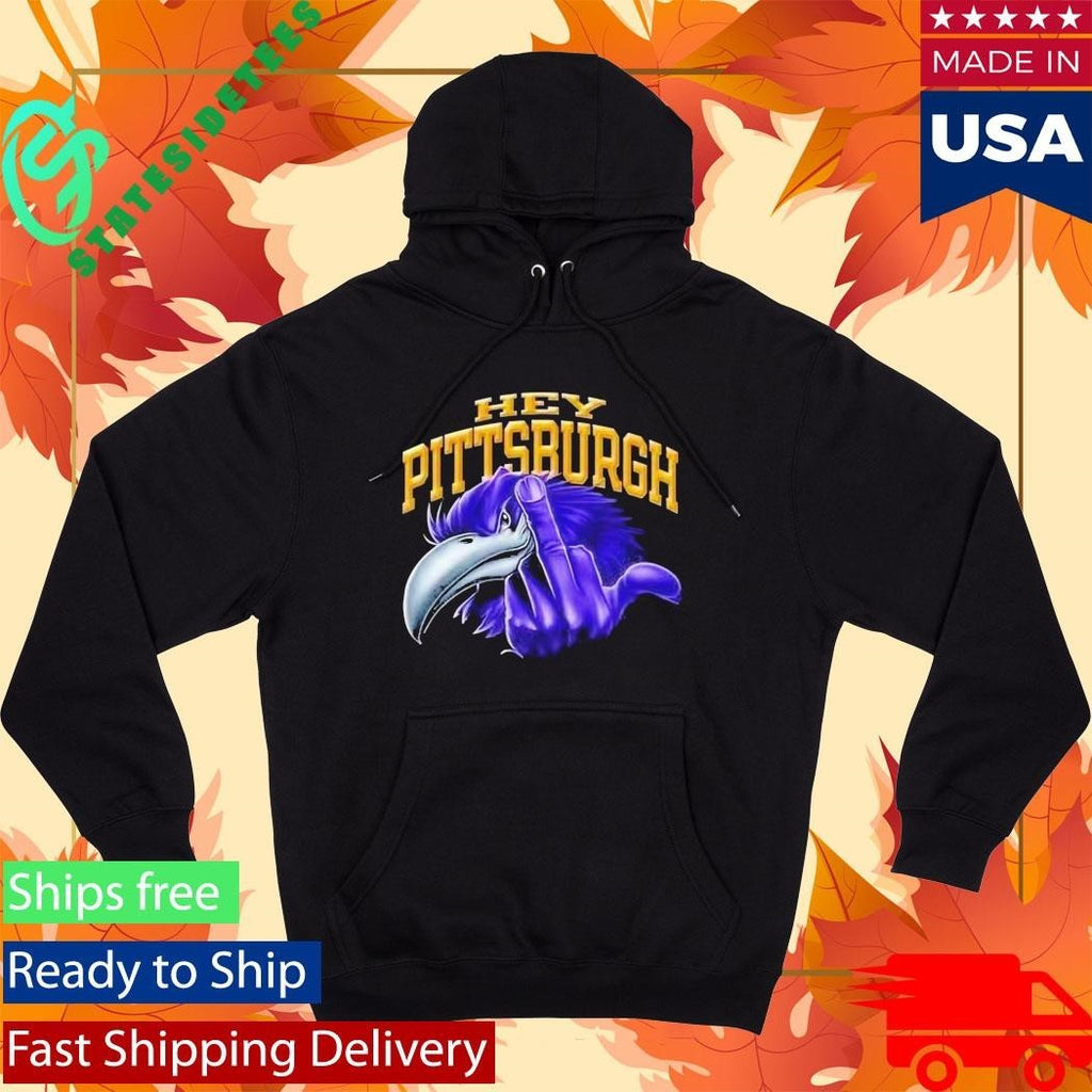 Ravens Flock Hey Steelers Middle Finger Shirt Unisex , , , Long Sleeve Tee